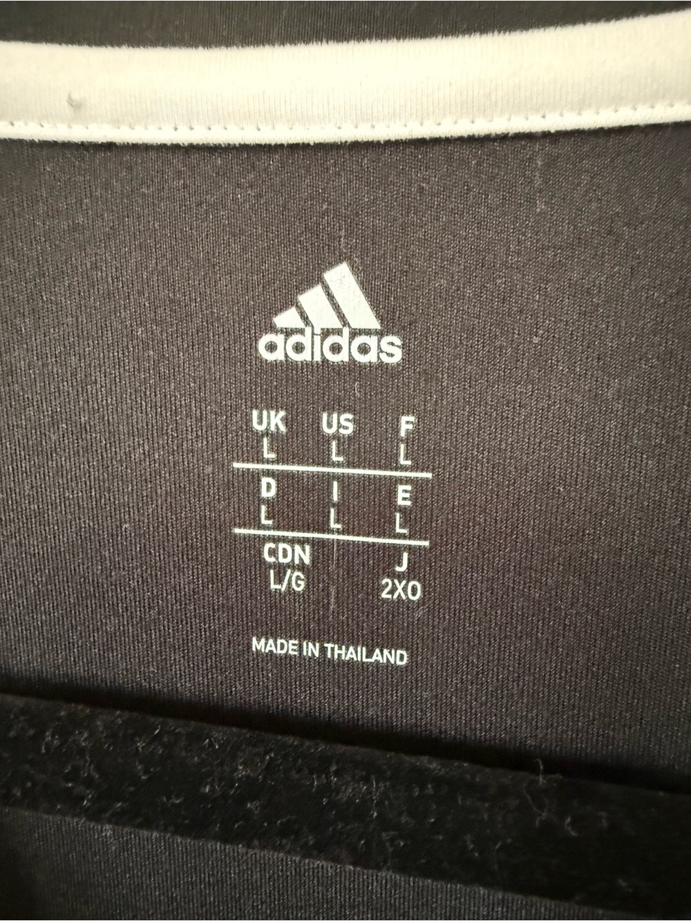 adidas Black and White Athletic Tee - Picture 2 of 7